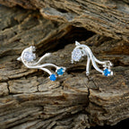 Multi-CZ-Egyptian-Alina-multiple-Stud-multicolor-92.5-Silver-Earring