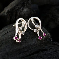 Multi-CZ-Turkish-Audrey-multiple-Stud-multicolor-Sterling-Silver-Earring