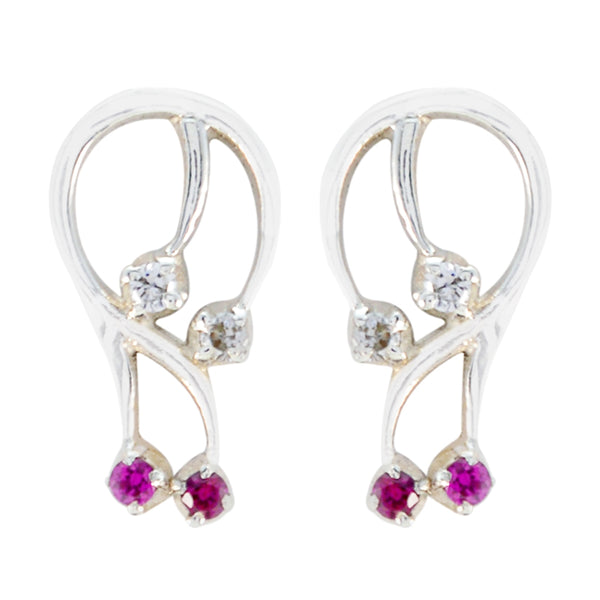 Multi-CZ-Turkish-Audrey-multiple-Stud-multicolor-Sterling-Silver-Earring