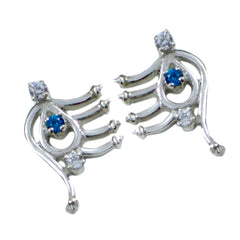 Multi-CZ-Italian-Aurora-multiple-Stud-multicolor-92.5-Silver-Earring
