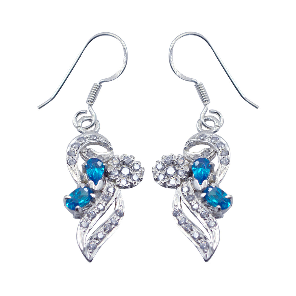 Multi-CZ-Japanese-Ella-multiple-Dangle-multicolor-925-Sterling-Silver-Earring