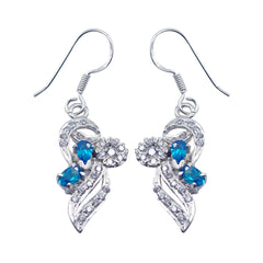 Multi-CZ-Japanese-Ella-multiple-Dangle-multicolor-925-Sterling-Silver-Earring