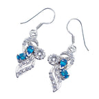 Multi-CZ-Japanese-Ella-multiple-Dangle-multicolor-925-Sterling-Silver-Earring