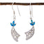 Multi-CZ-Italian-Emilia-multiple-Dangle-multicolor-92.5-Silver-Earring