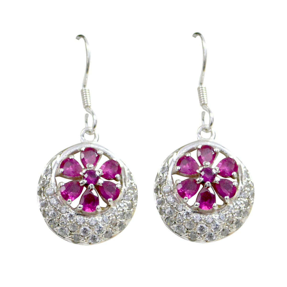 Multi-CZ-Korean-Hannah-multiple-Dangle-multicolor-925-Sterling-Silver-Earring