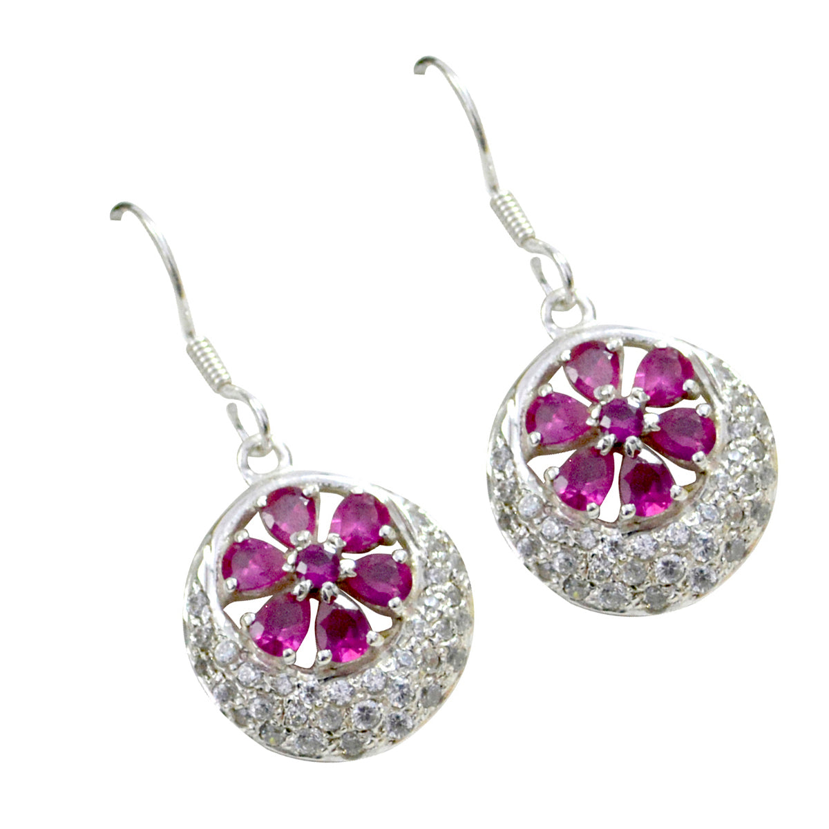 Multi-CZ-Korean-Hannah-multiple-Dangle-multicolor-925-Sterling-Silver-Earring