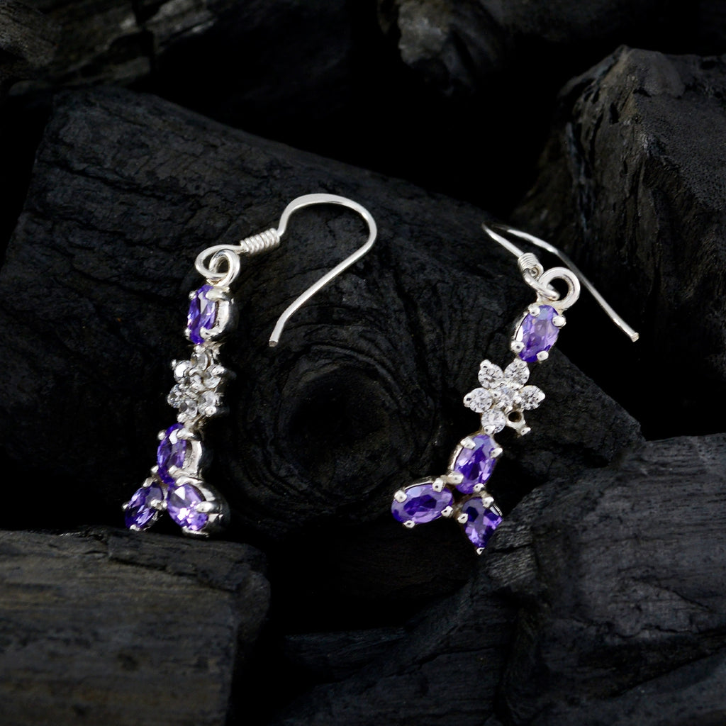 Multi-CZ-Middle-Eastern-Emily-multiple-Dangle-multicolor-925-Silver-Earring