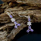 Multi-CZ-Middle-Eastern-Emily-multiple-Dangle-multicolor-925-Silver-Earring