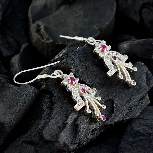 Multi-CZ-Spanish-Yuki-multiple-Dangle-multicolor-92.5-Silver-Earring