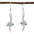 Multi-CZ-Mexican-Emma-multiple-Dangle-multicolor-Silver-Earring
