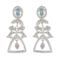 Multi-Indian-Saanvi-multiple-Stud-multicolor-92.5-Silver-Earring