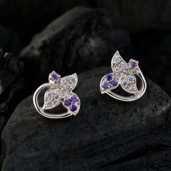 Multi-CZ-German-Ivana-multiple-Dangle-multicolor-Silver-Earring