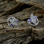 Multi-CZ-German-Ivana-multiple-Dangle-multicolor-Silver-Earring