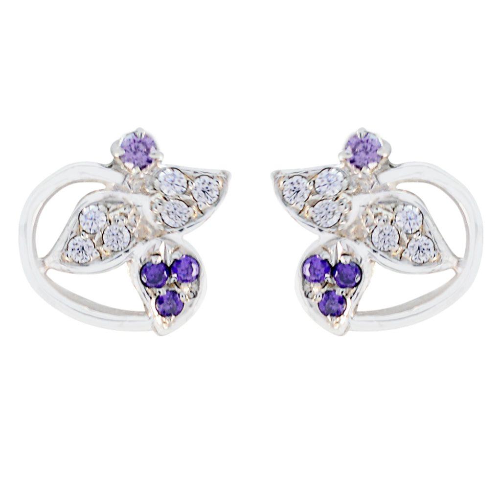 Multi-CZ-German-Ivana-multiple-Dangle-multicolor-Silver-Earring