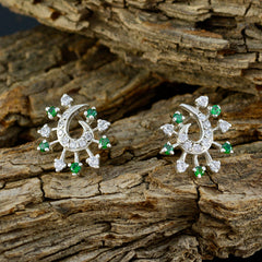 Multi-CZ-Russian-Noelia-multiple-Stud-multicolor-Sterling-Silver-Earring