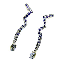 Multi-CZ-Mexican-Ava-multiple-Stud-multicolor-925-Silver-Earring