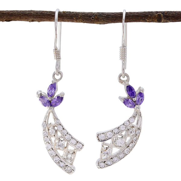 Multi-CZ-Australian-Bella-multiple-Dangle-multicolor-Sterling-Silver-Earring