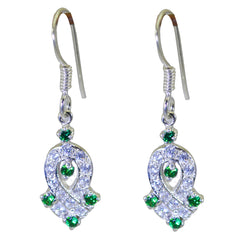 Multi-CZ-Russian-Claire-multiple-Dangle-multicolor-925-Sterling-Silver-Earring