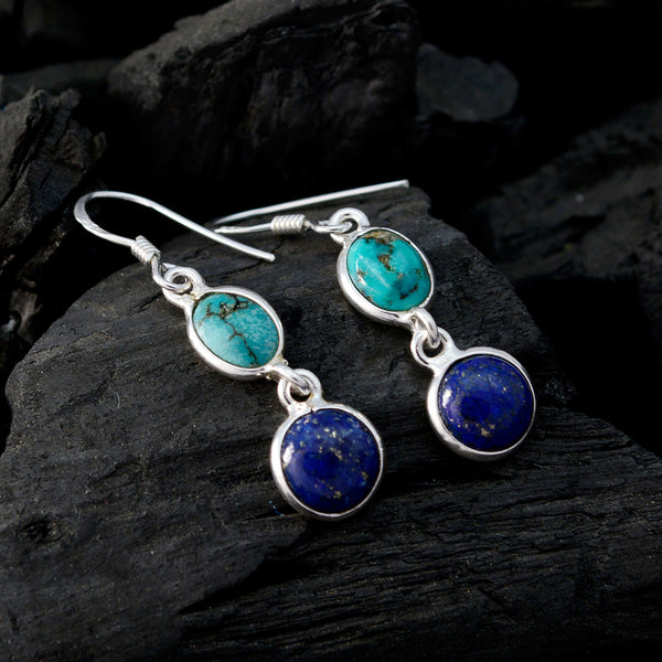 Multi-French-Genesis-multiple-Dangle-multicolor-925-Silver-Earring