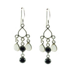 Multi-German-Giulia-multiple-Dangle-multicolor-Silver-Earring