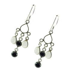Multi-German-Giulia-multiple-Dangle-multicolor-Silver-Earring