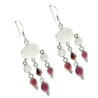 Multi-African-Grace-multiple-Dangle-multicolor-Sterling-Silver-Earring