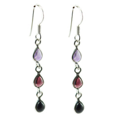 Multi-Turkish-Pilar-multiple-Dangle-multicolor-Silver-Earring