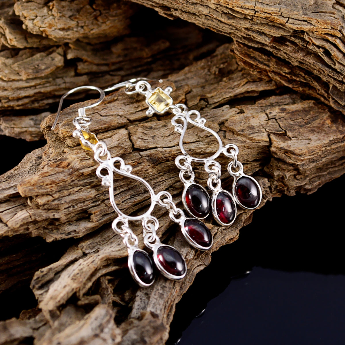 Multi-Moroccan-Hanna-multiple-Dangle-multicolor-925-Silver-Earring