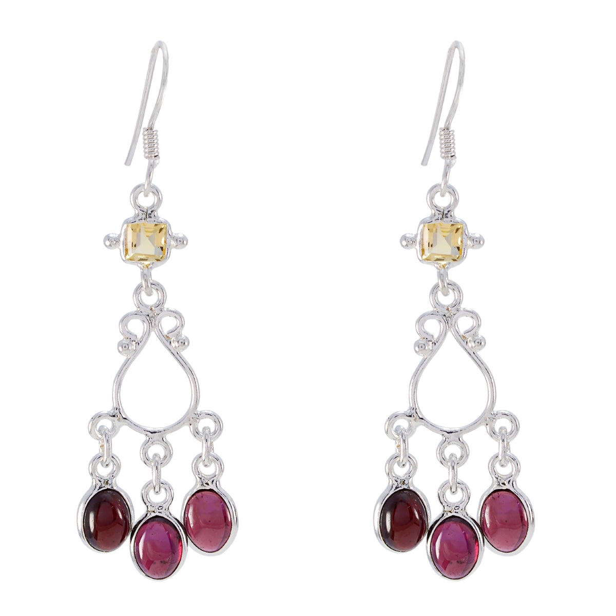 Multi-Moroccan-Hanna-multiple-Dangle-multicolor-925-Silver-Earring