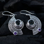 Multi-Mexican-Hanna-multiple-Dangle-multicolor-Silver-Earring