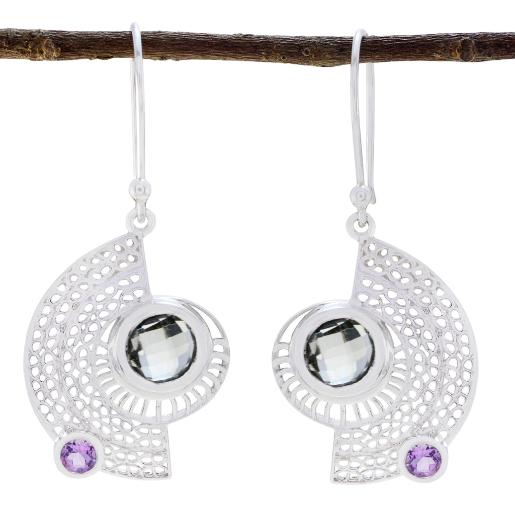 Multi-Mexican-Hanna-multiple-Dangle-multicolor-Silver-Earring