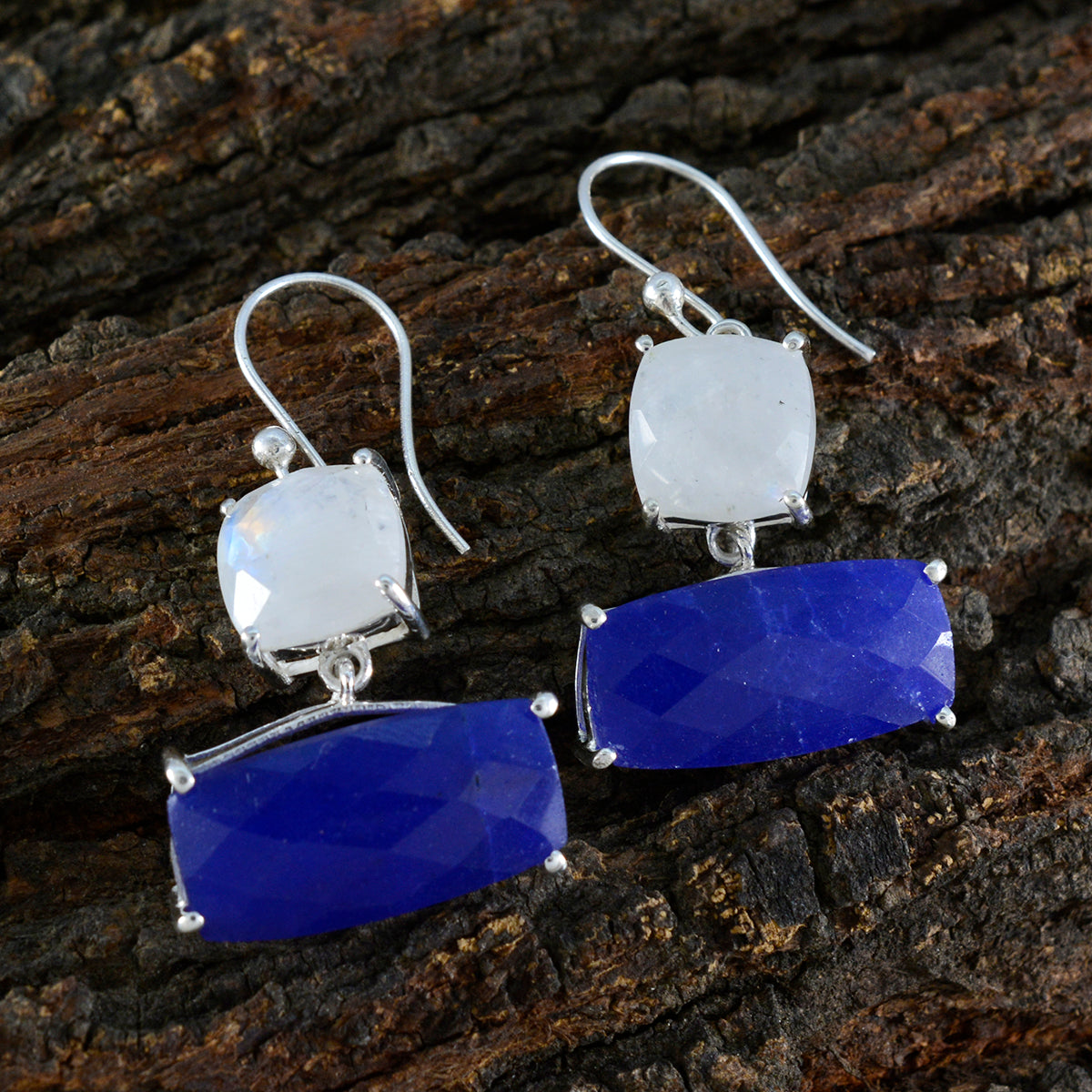 Multi-Japanese-Natalia-Trilogy-Dangle-multicolor-Sterling-Silver-Earring