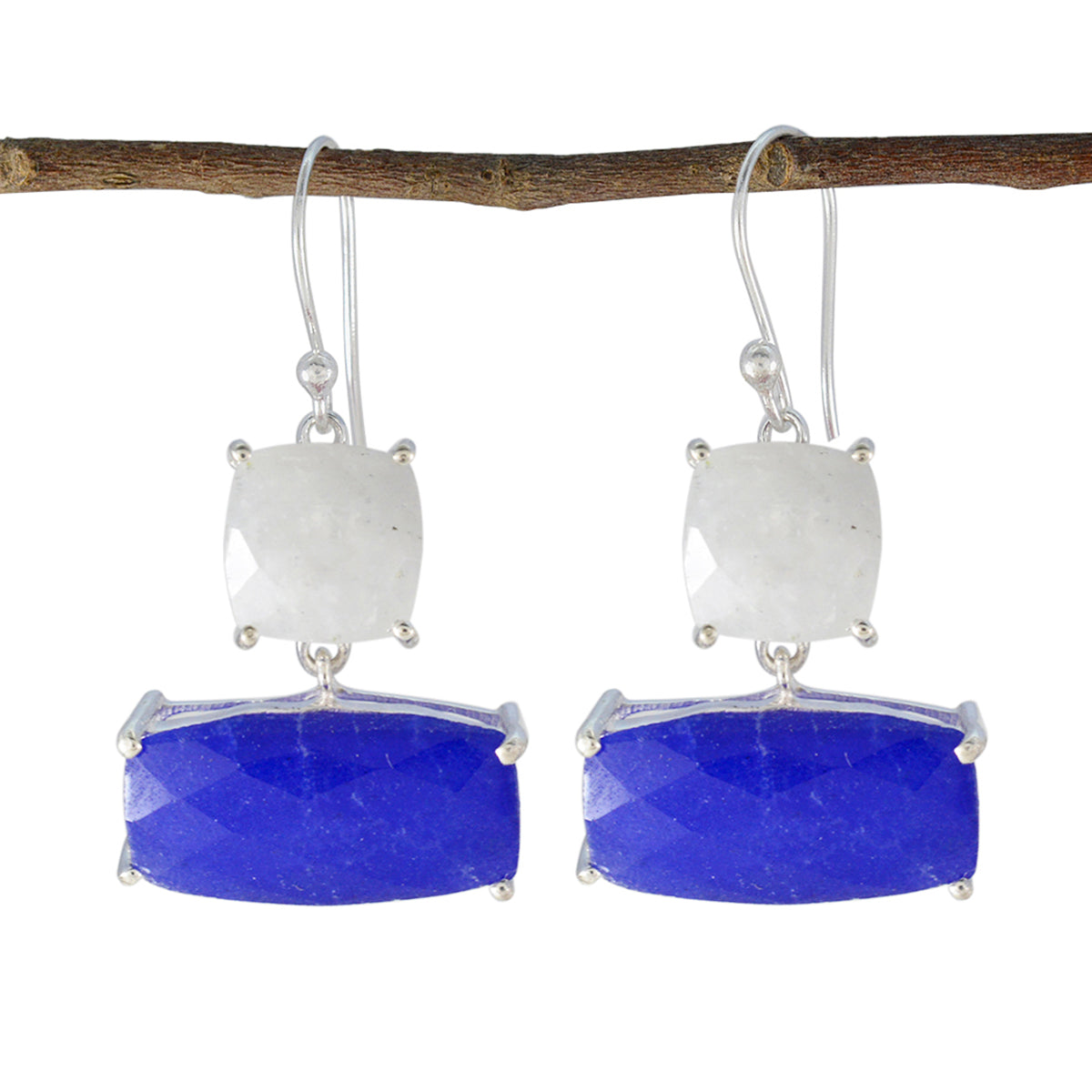 Multi-Japanese-Natalia-Trilogy-Dangle-multicolor-Sterling-Silver-Earring