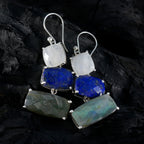 Multi-Spanish-Julieta-Trilogy-Dangle-multicolor-Sterling-Silver-Earring