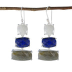 Multi-Spanish-Julieta-Trilogy-Dangle-multicolor-Sterling-Silver-Earring