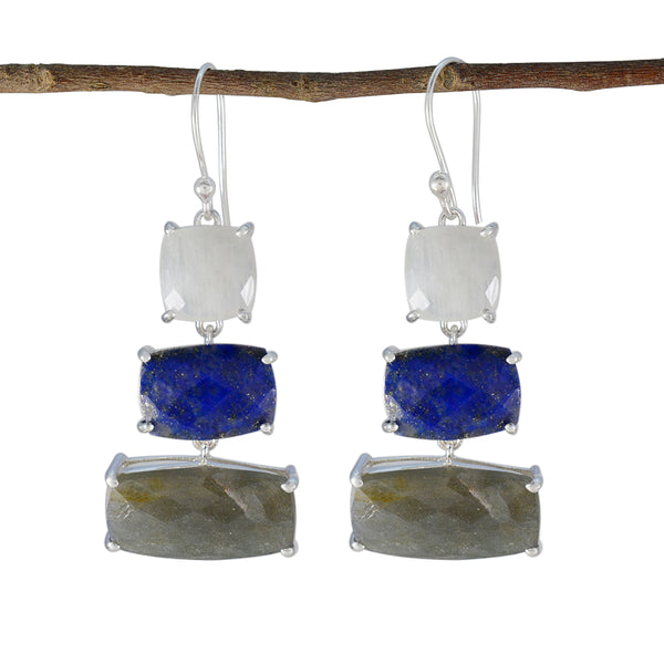 Multi-Spanish-Julieta-Trilogy-Dangle-multicolor-Sterling-Silver-Earring