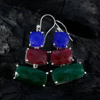 Multi-Latin-American-Laura-Trilogy-Dangle-multicolor-925-Silver-Earring