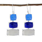 Multi-German-Lourdes-Trilogy-Dangle-multicolor-925-Sterling-Silver-Earring