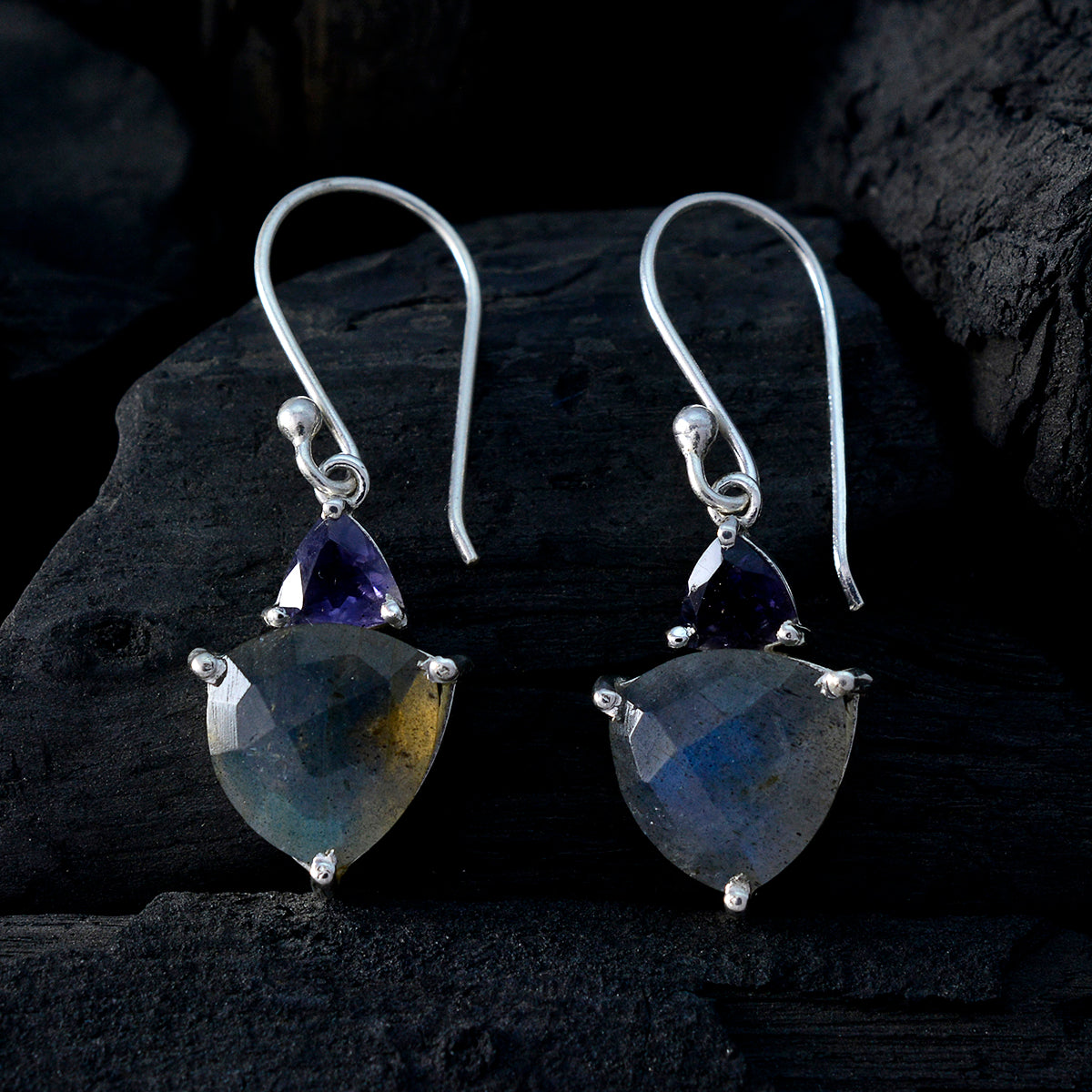 Multi Turkish Haruka multiple Dangle multicolor 925 Sterling Silver Earring Второстепенное изображение товара