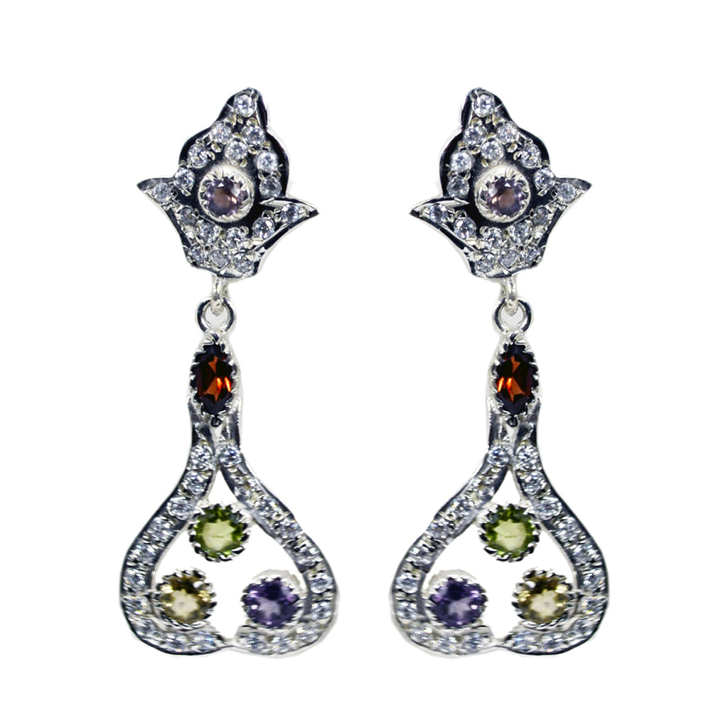 Multi-Indian-Nisa-multiple-Stud-multicolor-92.5-Silver-Earring