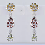 Multi-Indian-Priya-multiple-Stud-multicolor-925-Silver-Earring