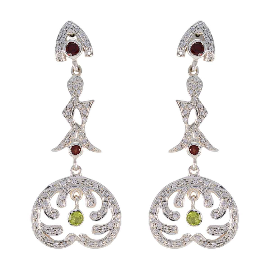 Multi-Indian-Saanvi-multiple-Stud-multicolor-925-Sterling-Silver-Earring