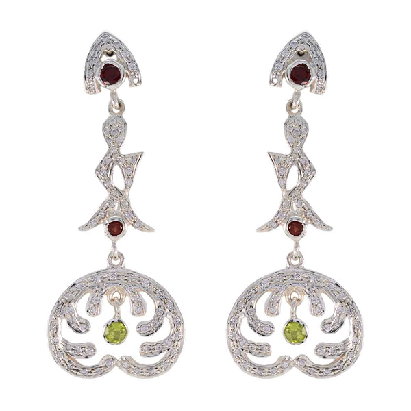 Multi-Indian-Saanvi-multiple-Stud-multicolor-925-Sterling-Silver-Earring