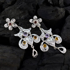 Multi-Indian-Siti-multiple-Stud-multicolor-92.5-Silver-Earring