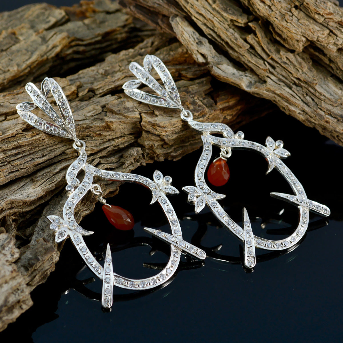 Multi-Indian-Maria-multiple-Stud-multicolor-925-Silver-Earring