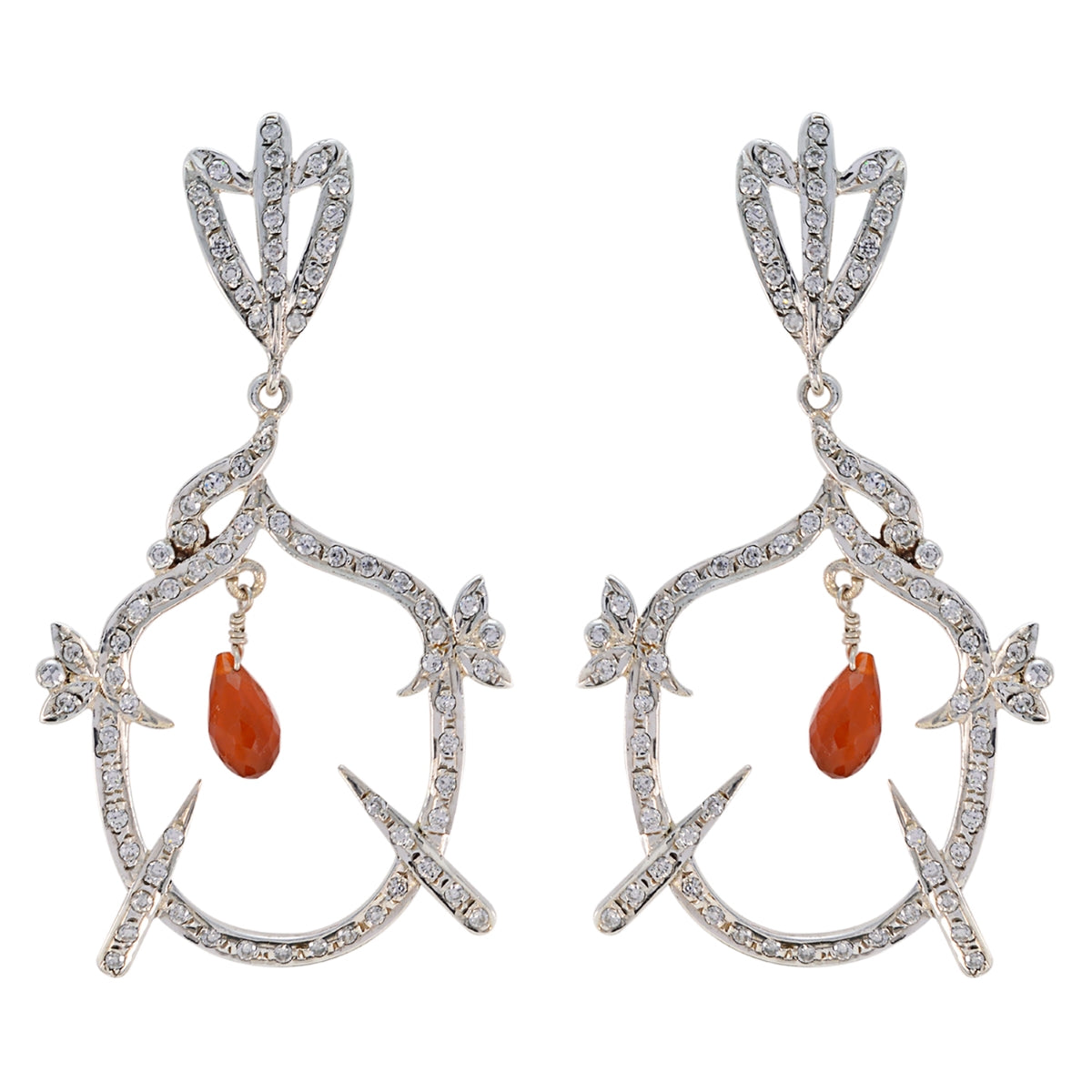 Multi-Indian-Maria-multiple-Stud-multicolor-925-Silver-Earring