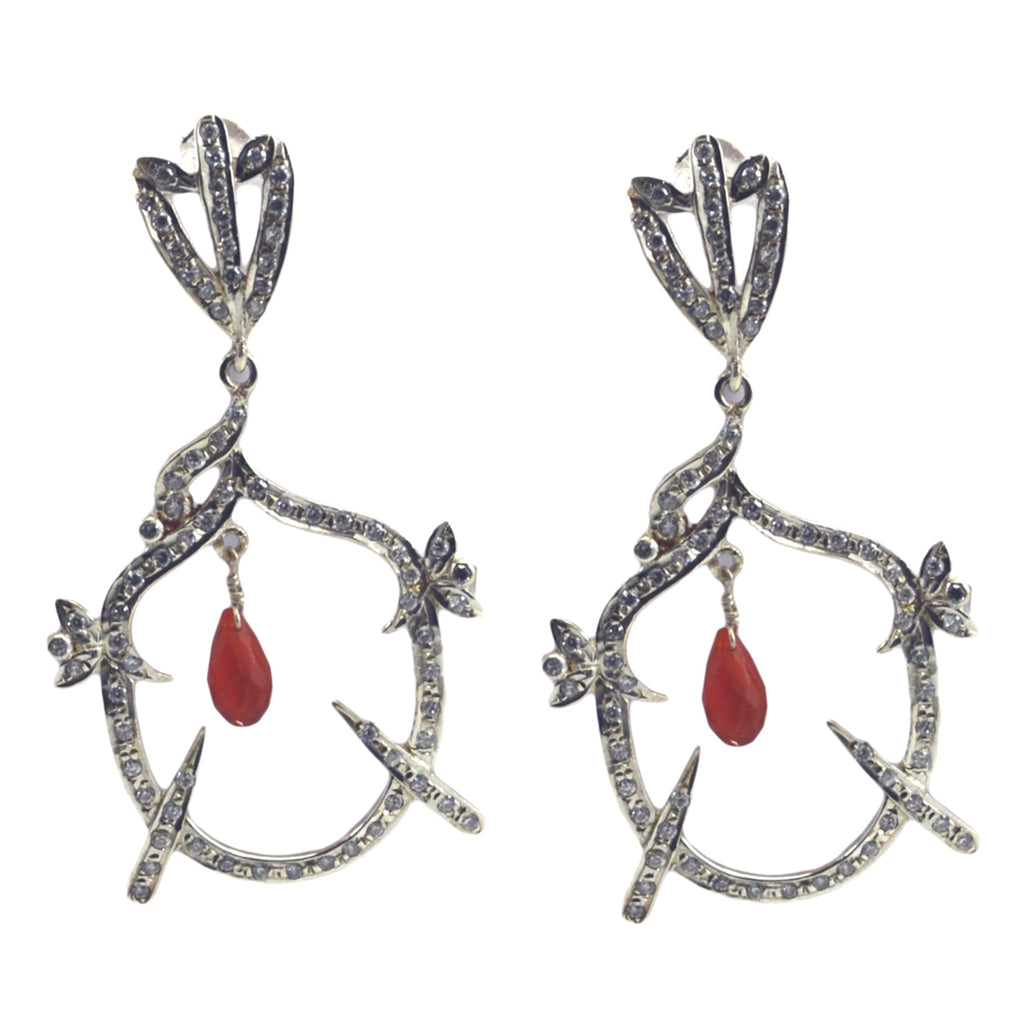 Multi-Indian-Maria-multiple-Stud-multicolor-925-Silver-Earring