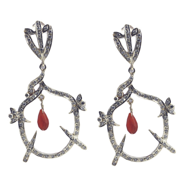 Multi-Indian-Maria-multiple-Stud-multicolor-925-Silver-Earring