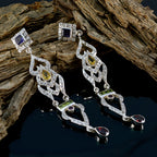 Multi-Indian-Aisha-multiple-Stud-multicolor-Sterling-Silver-Earring