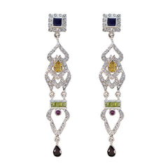 Multi-Indian-Aisha-multiple-Stud-multicolor-Sterling-Silver-Earring